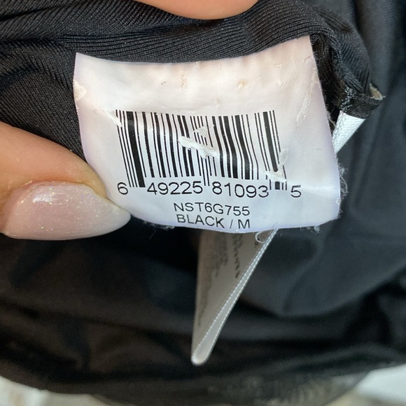 BCBG MazAzria | Black cap Sleeved Ruched Mini Cocktail Dress - Medium - Picture 7 of 8